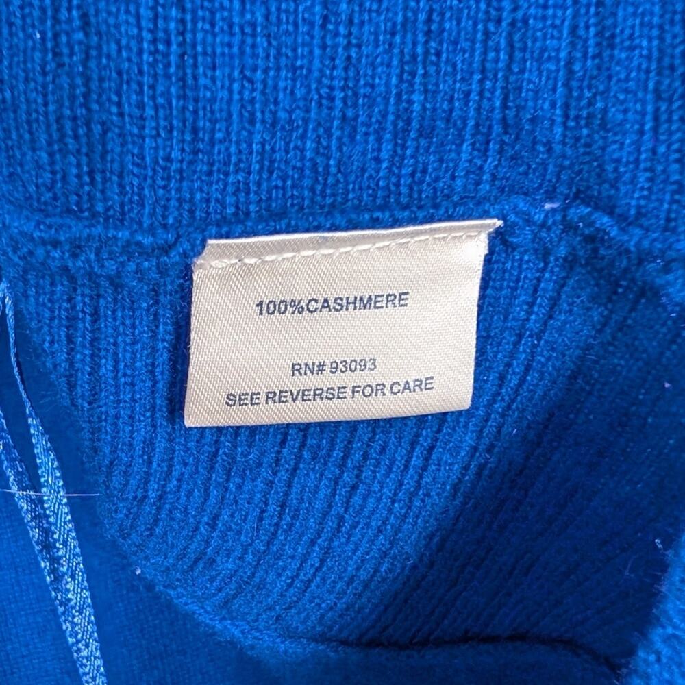 Tyler Böe Sapphire Blue Cashmere Capelet Sweater Size S - Picture 8 of 9